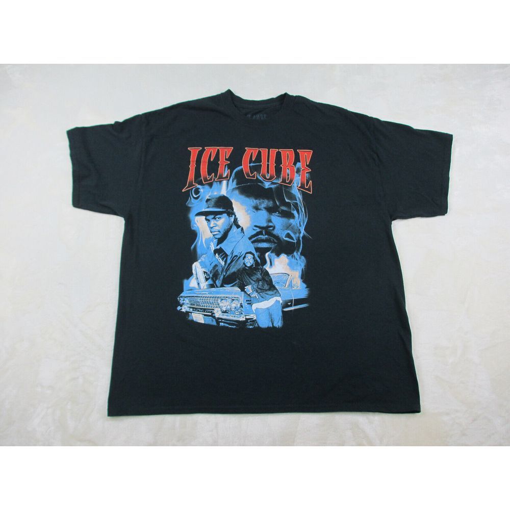 Ice Cube Shirt Mens 2XL XXL Black Hip Hop Rap Music Concert